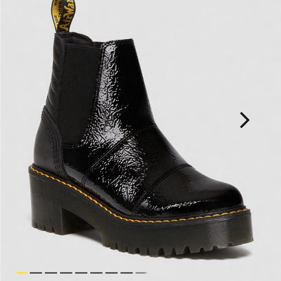 Dr. Martens Rosalie Patent Heeled Chelsea Boots - Picture 2 of 8